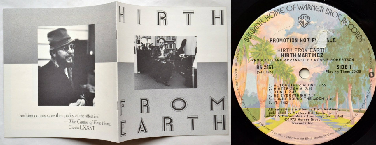 Hirth Martinez / Hirth From Earth (Promo w/Booklet)β