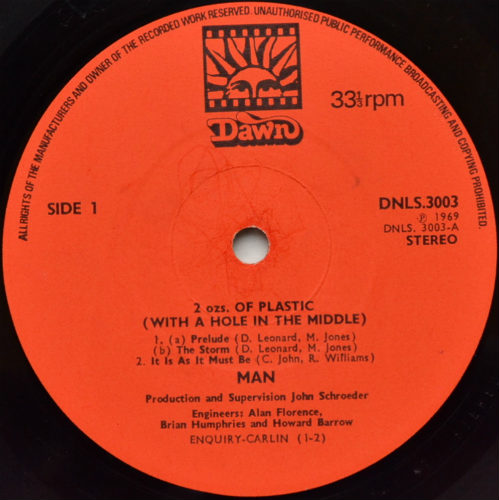 Man / 2 Ozs of Plastic with a Hole in the Middle (UK 1st Press)β