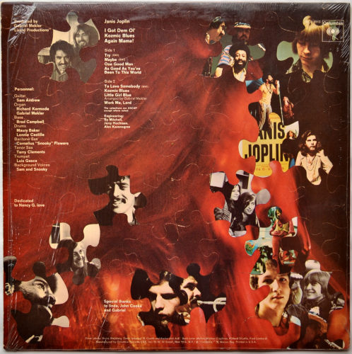 Janis Joplin / I Got Dem Ol' Kozmic Blues Again Mama! (Early Press Shrink + Sticker)β