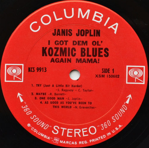 Janis Joplin / I Got Dem Ol' Kozmic Blues Again Mama! (Early Press Shrink + Sticker)β