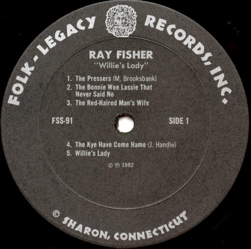 Ray Fisher / Willie's Ladyβ
