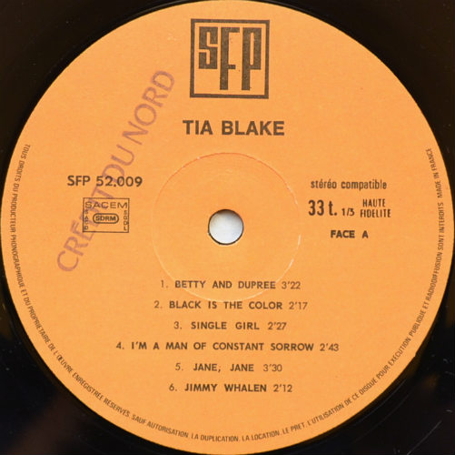 Tia Blake / Folksongs & Ballads (2nd Issue)β
