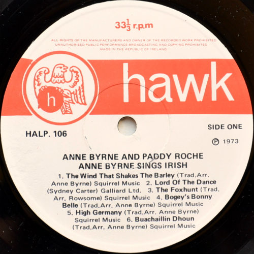 Anne Byrne And Paddy Roche / Anne Byrne Sings Irishβ
