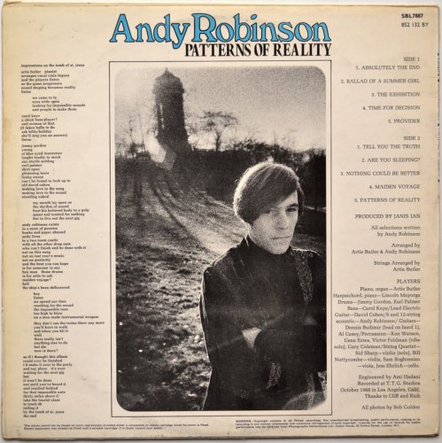 Andy Robinson / Patterns Of Reality (UK)β