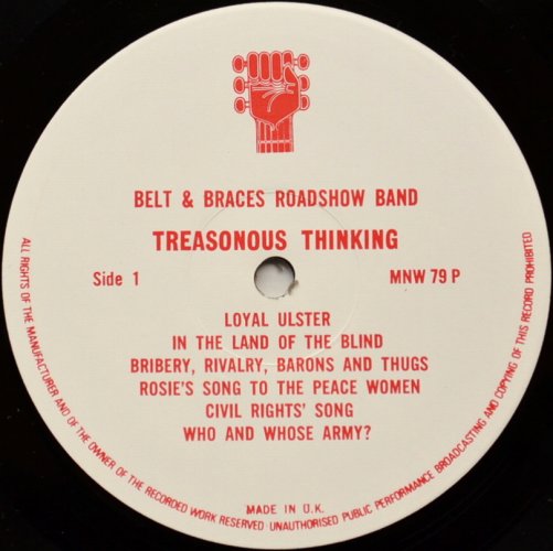 Belt & Braces Roadshow Band / Treasonous Thinkingβ
