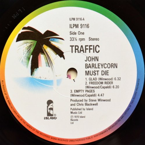 Traffic / John Barleycorn Must Die (UK Later Press)β