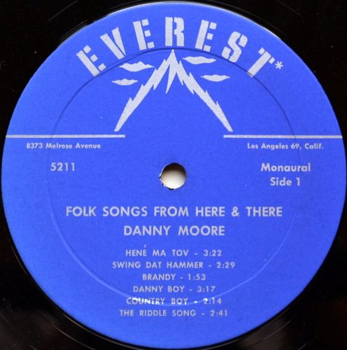 Danny Moore (Daniel Moore) / Folk Songs From Here & Thereβ