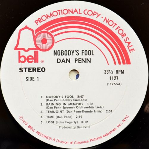 Dan Penn / Nobody's Fool (Promo)β