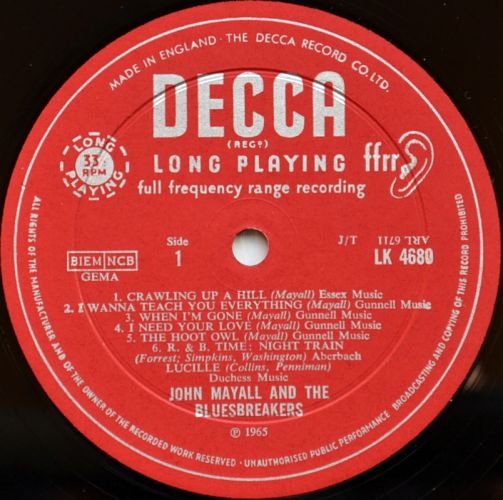 John Mayall / John Mayall Plays John Mayall (UK Early Press)β