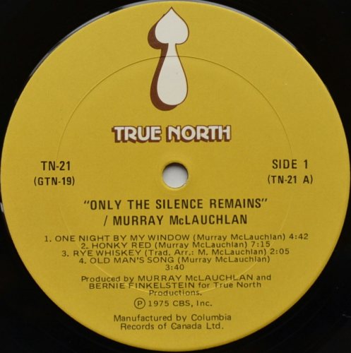 Murray McLauchlan / Only The Silence Remains (Canada 2LP)の画像