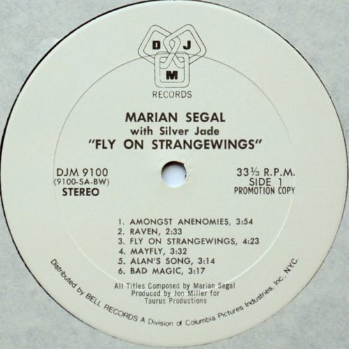 Marian Segal With Silver Jade / On Strangewings (US Promo)β