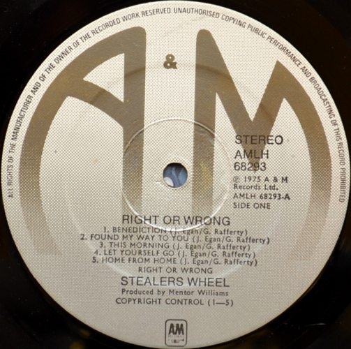 Stealers Wheel / Right Or Wrong (UK)β