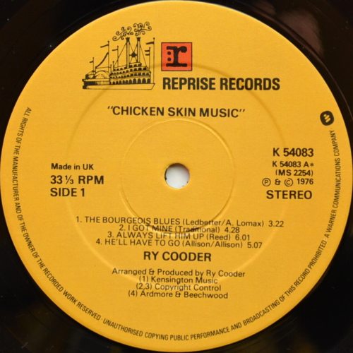 Ry Cooder / Chicken Skin Music (UK Matrix-1)β