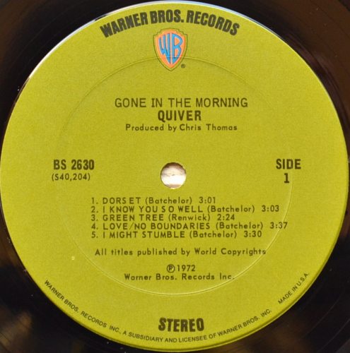Quiver / Gone In The Morning (US)β