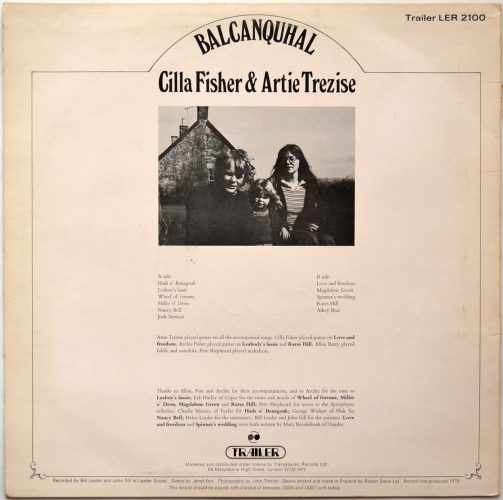 Cilla Fisher & Artie Trezise / Balcanquhalβ
