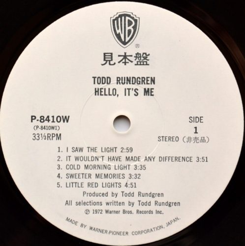 Todd Rundgren / Hello It's Me (٥븫)β