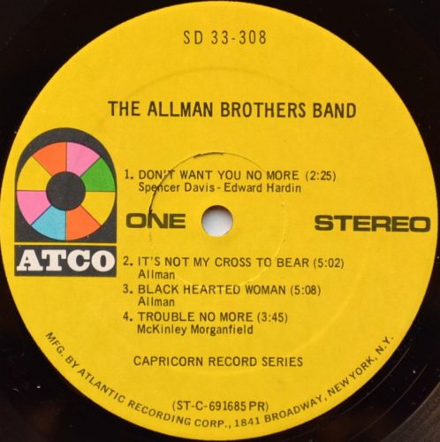 Allman Brothers Band / The Allman Brothers Band (Early Press)β