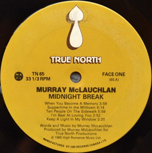 Murray McLauchlan / Midnight Break (Canada)β
