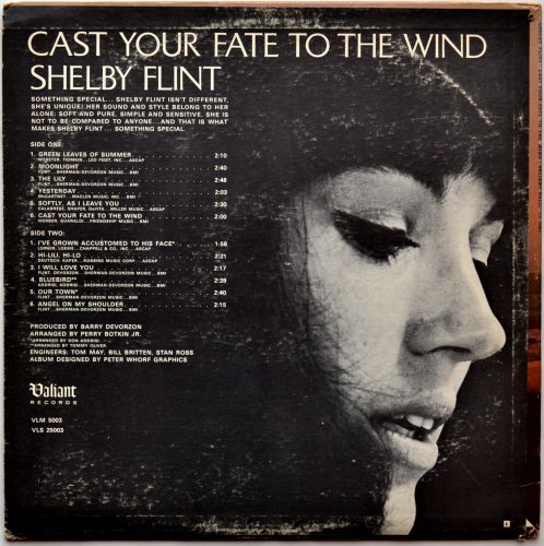 Shelby Flint / Cast Your Fate To The Wind (Rare MONO)β