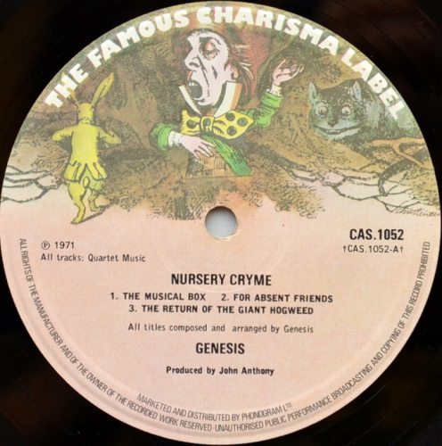 Genesis / Nursery Cryme (UK)β