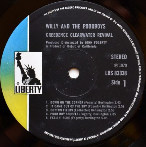 Creedence Clearwater Revival (CCR) / Willy And The Poor Boys (UK Matrix-1)β