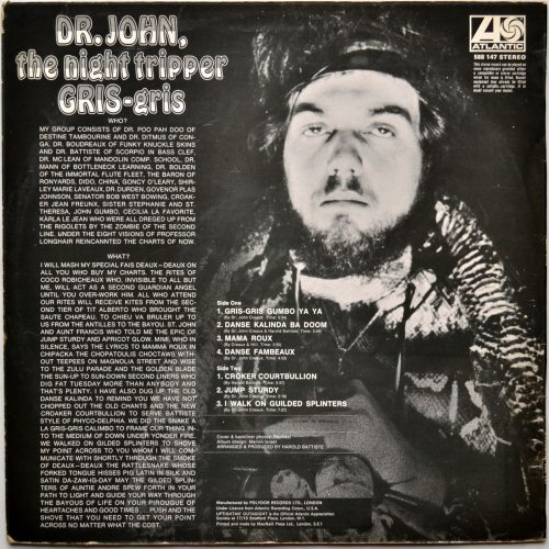 Dr. John, The Night Tripper / Gris-Gris (UK Matrix-1)β