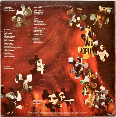 Janis Joplin / I Got Dem Ol' Kozmic Blues Again Mama! (US Early Press)β