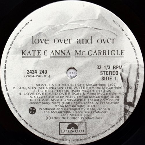 Kate & Anna McGarrigle / Love Over and Overβ