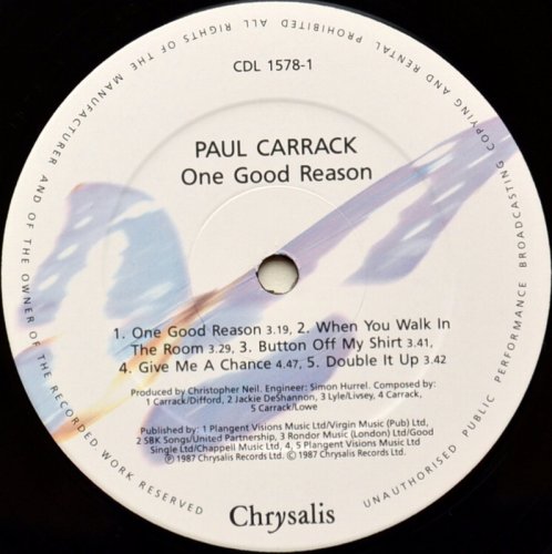 Paul Carrack / One Good Reason (UK)β