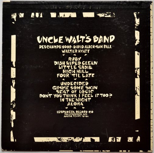 Uncle Walt's Band / Same (Blame It On The Bossanova)β