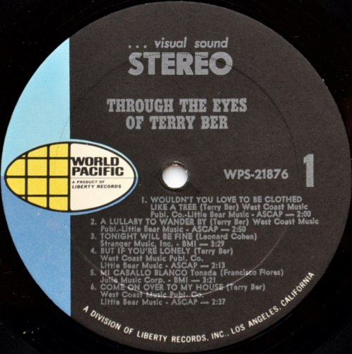 Terry Ber / Songs Of Terry Ber & Other Poets (Through The Eyes Of Terry Ber)β