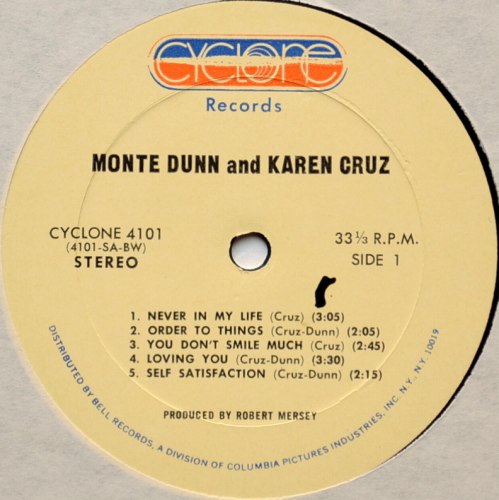 Monte Dunn And Karen Cruz / Monte Dunn And Karen Cruz (In Shrink)β