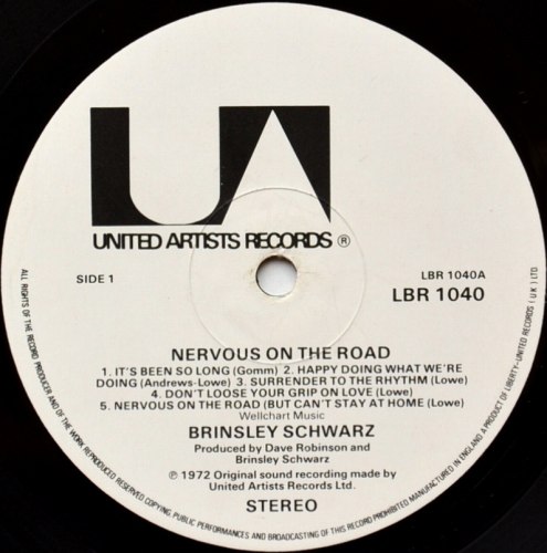 Brinsley Schwarz / Nervous On The Road (UK re-issue)β