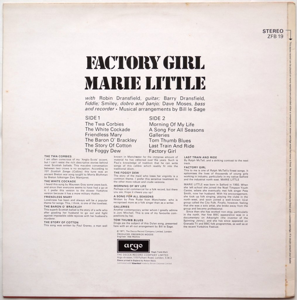 Marie Little / Factory Girlβ