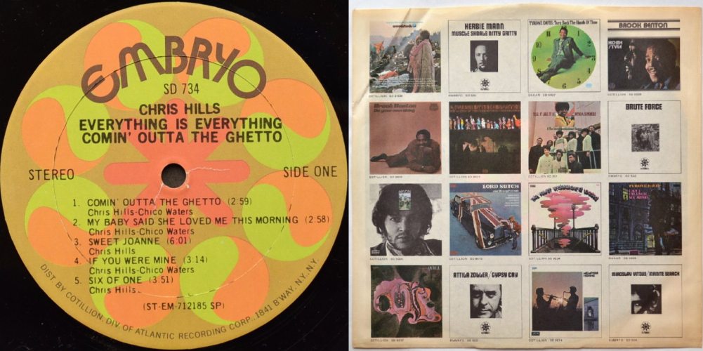 Chris Hills - Everything Is Everything / Comin' Outta The Ghettoβ