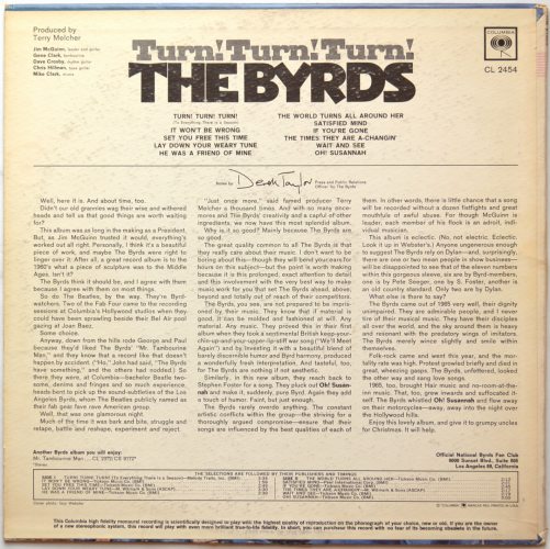 Byrds, The / Turn! Turn! Turn! (US 360SOUND, MONO!!)β
