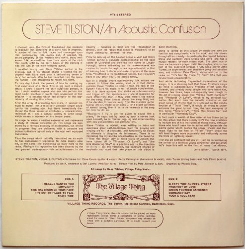 Steve Tilston / An Acoustic Confusionβ