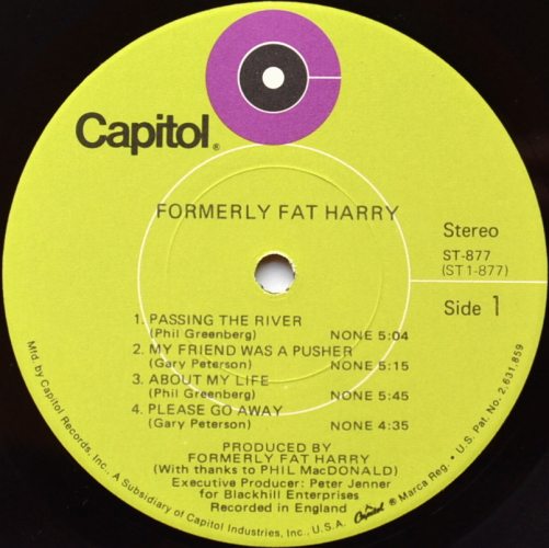 Formerly Fat Harry / Same (US)β