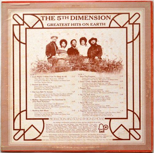 5th Dimension, The / Greatest Hits On Earthβ
