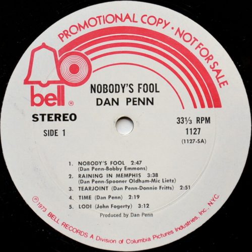 Dan Penn / Nobody's Fool (Promo)β
