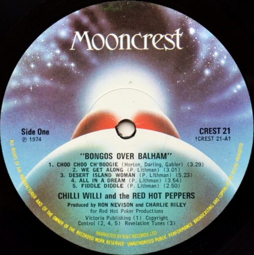 Chilli Willi And The Red Hot Peppers / Bongos Over Balham (UK Matrix-1)β
