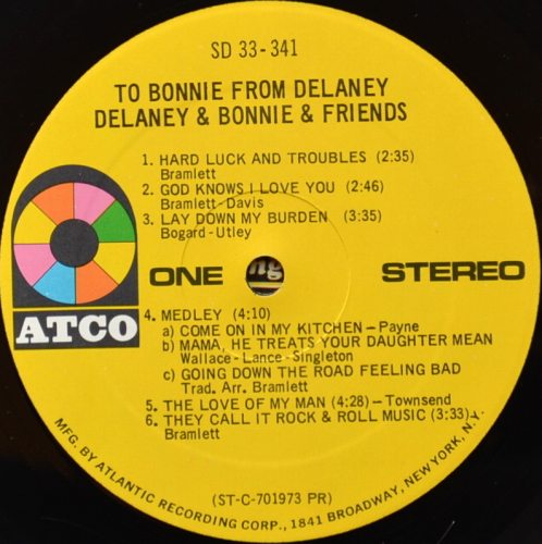 Delaney & Bonnie / To Bonnie from Delaneyβ