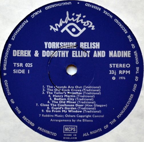 Derek & Dorothy Elliott And Nadine / Yorkshire Relishβ