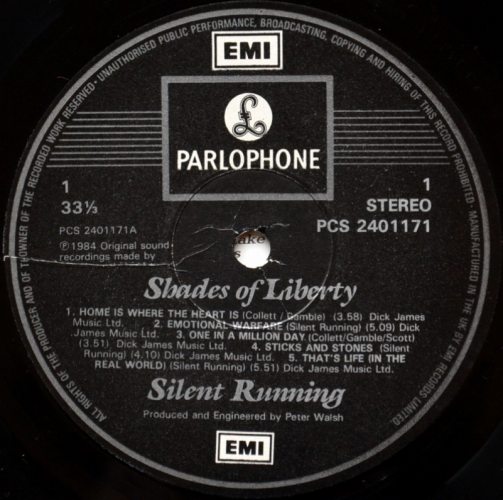 Silent Running / Shades of Liberty (UK)β