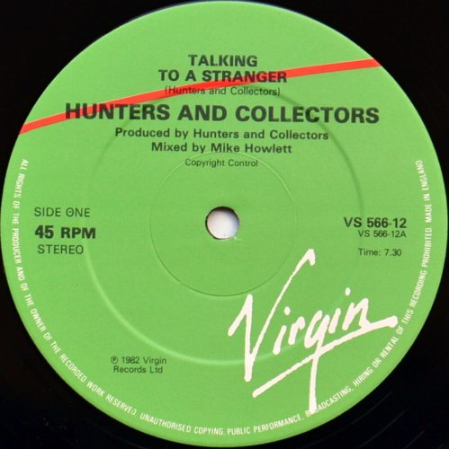 Hunters & Collectors / Talking to a Stranger (UK 12