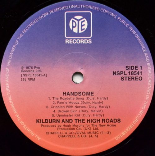 Kilburn And The High-Roads / Handsome β