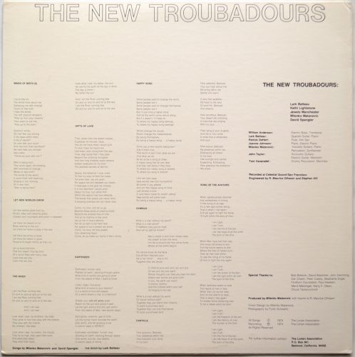 New Troubadours, The / Winds Of Birthβ