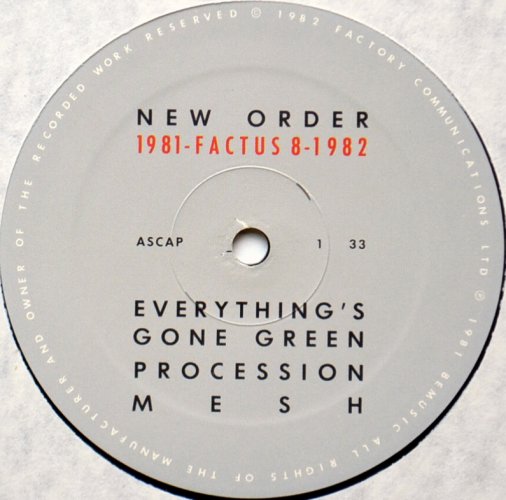 New Order / 1981-Factus8-1982  (12