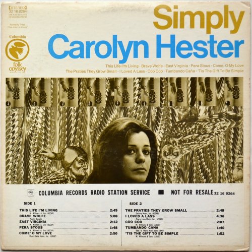 Carolyn Hester / Simply (Odyssey Promo)β