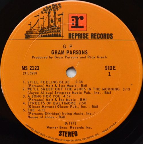 Gram Parsons / GP (US Early Press)β
